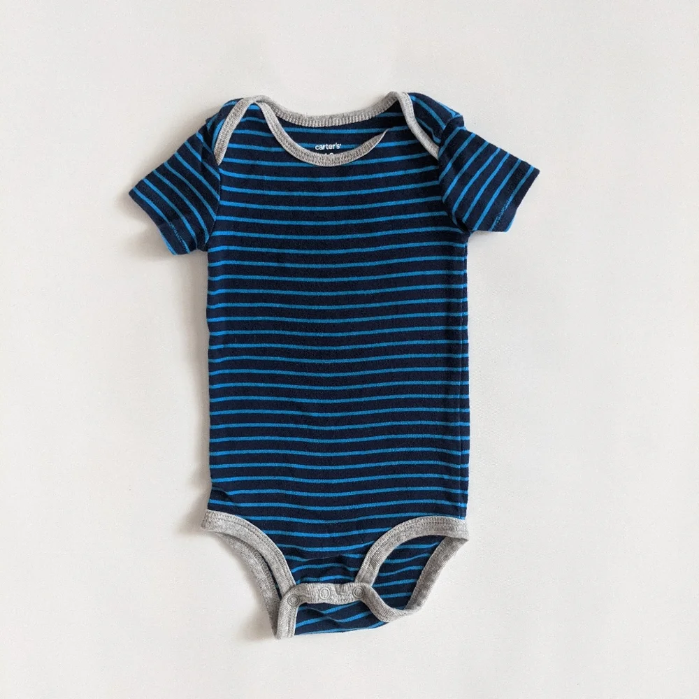 Carter's Bundle of Striped Short Sleeve Bodysuits